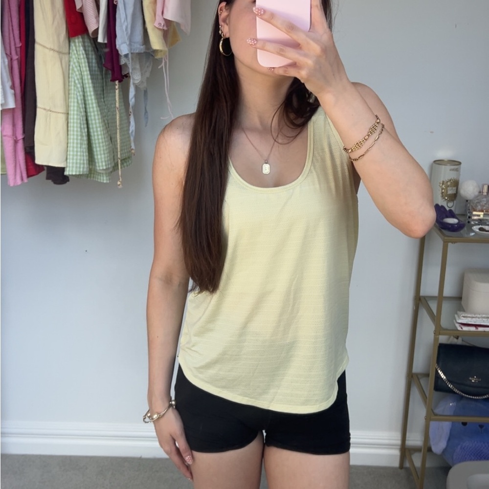 CALIA Yellow Workout Top